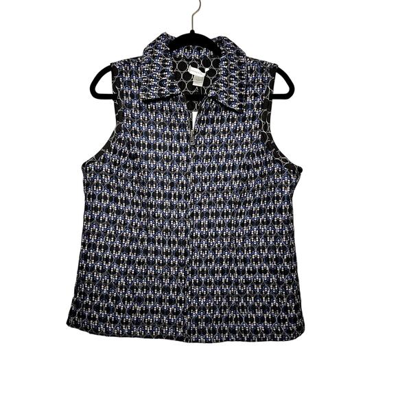NWT Christopher & Banks reversible quilted vest womens small gorpcore outdoor - Picture 1 of 10